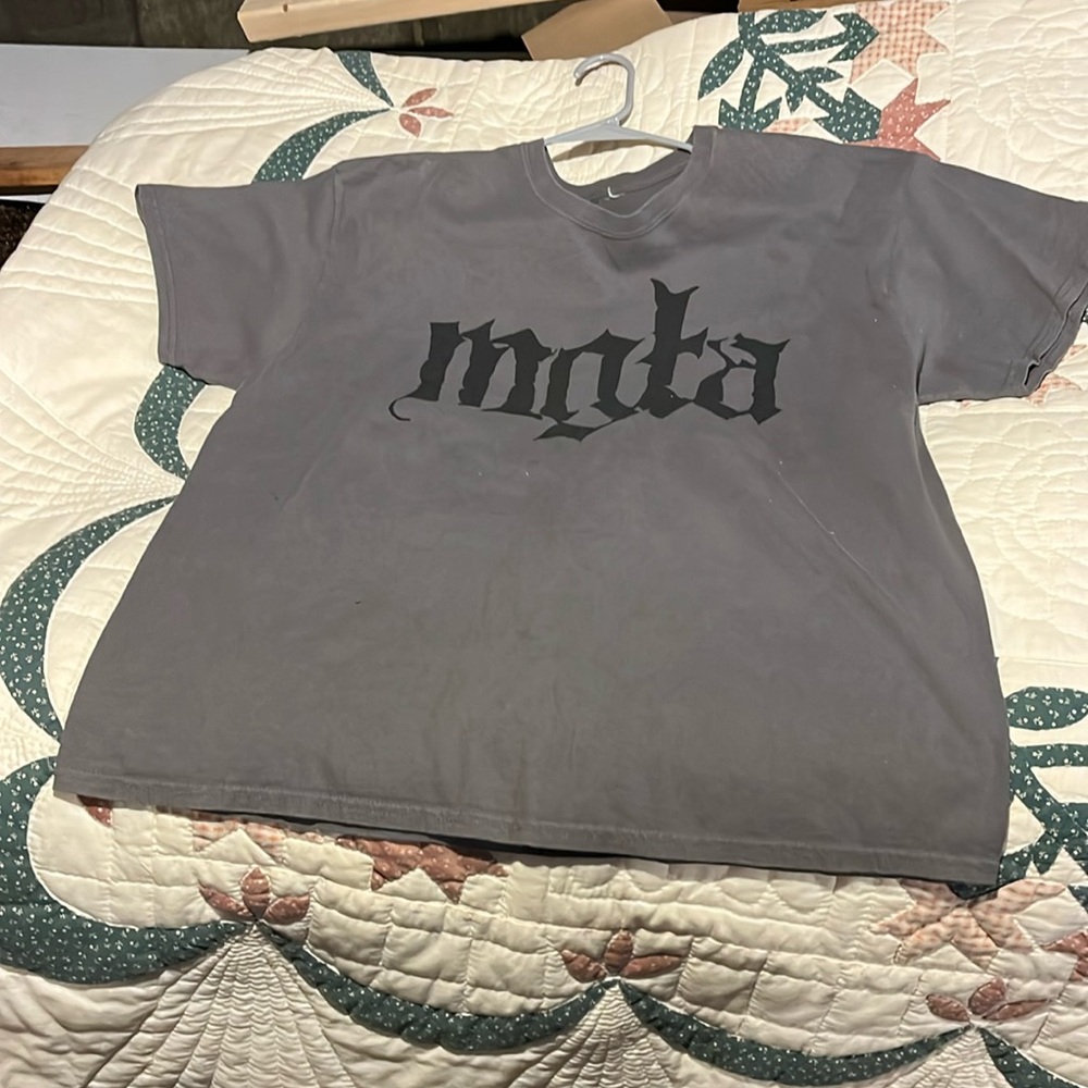 Gray MGTA metal band t shirt “no solace” on back XL (no tag)
